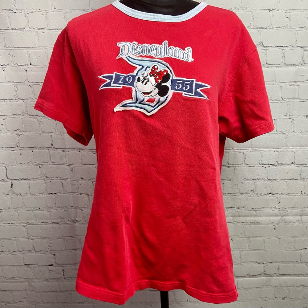 Disney Red Minnie Mouse Disneyland 1955 Short Sleeve Tee